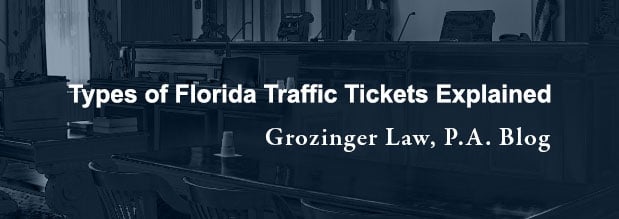 Types of Florida Traffic Tickets Explained